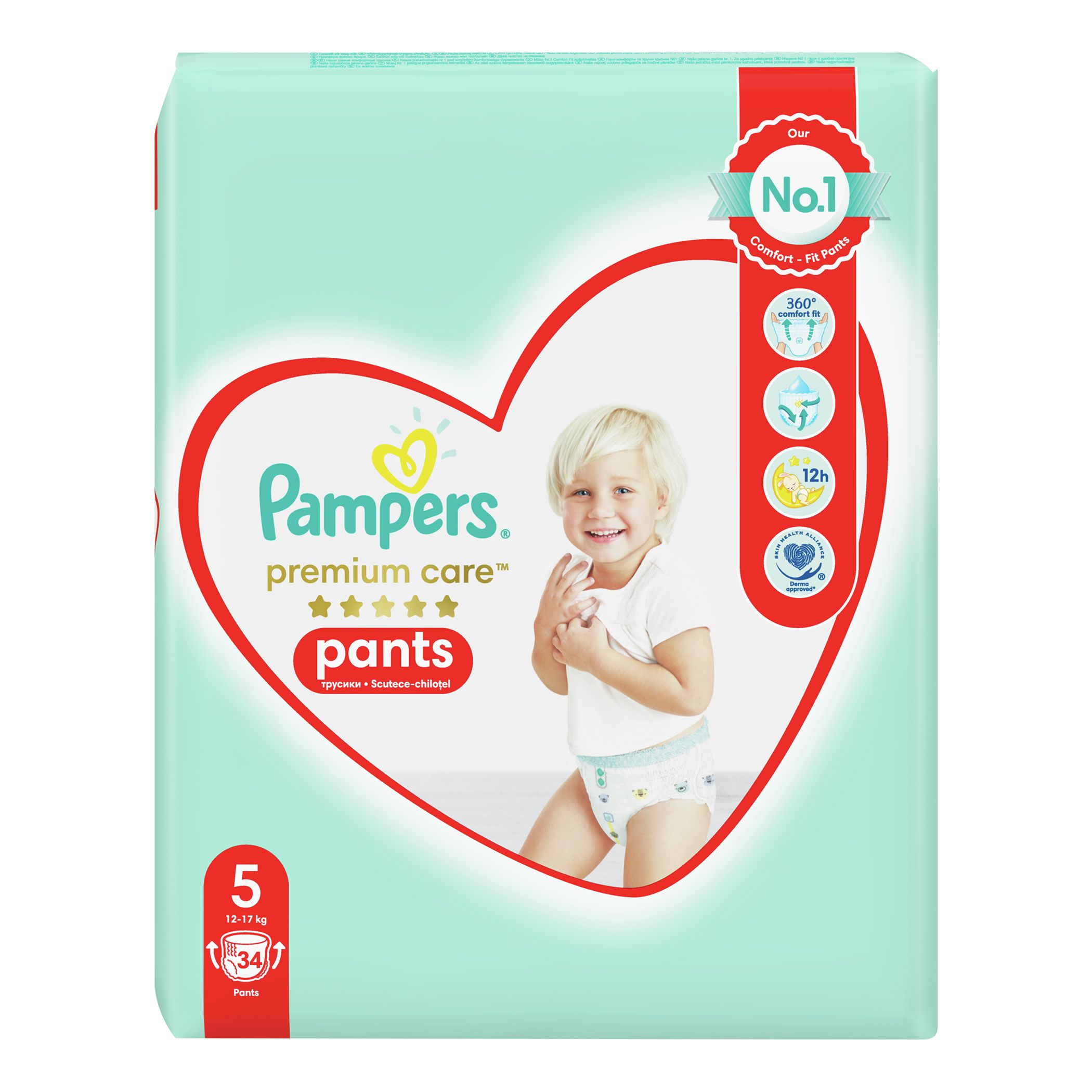 Pampers Pants Premium Care №5 Пелени VP 1217 kg х34 броя