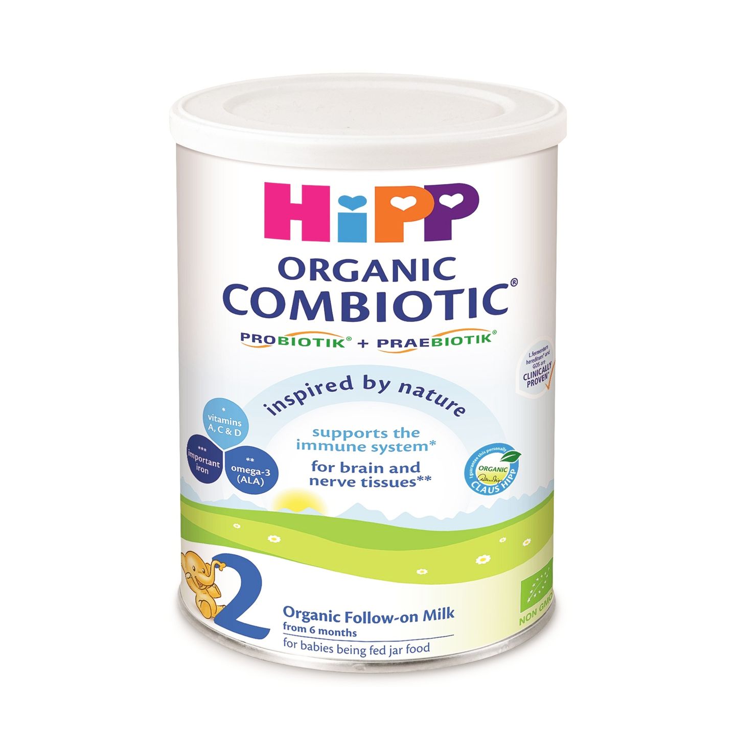 Hipp 2 Organic Combiotic Био мляко за кърмачета 6+ месеца 350 g