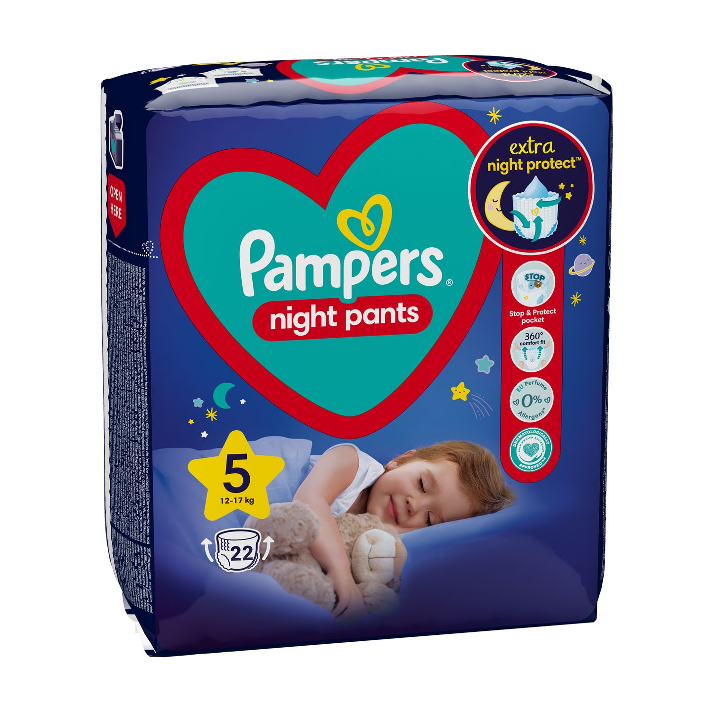 Pampers Night Pants №5 Пелени VP 1217 kg х22 броя