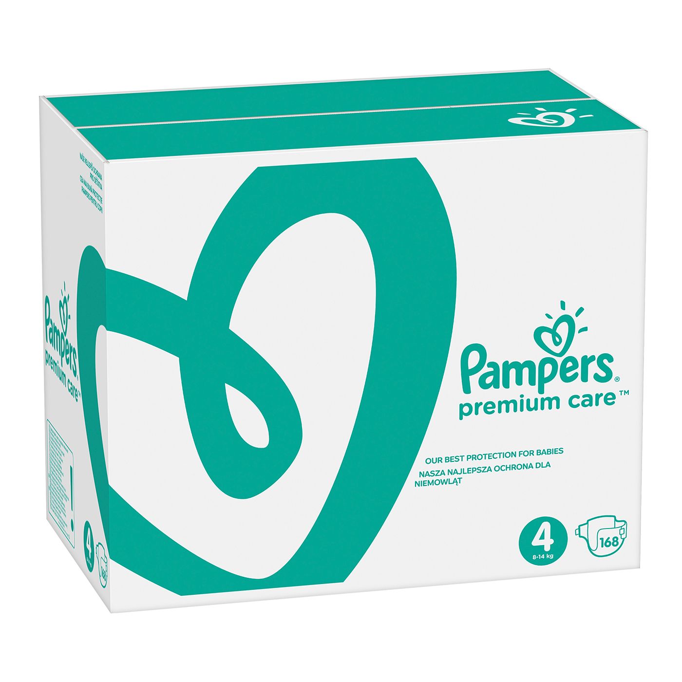 Pampers Premium Care №4 Пелени MBS 814 kg х168 броя APTEKIZAPAD.BG